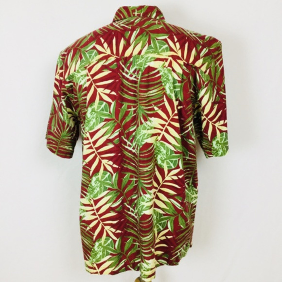 Bungalow Joe Tropical Print Button T-Shirt Size XL - Picture 4 of 7